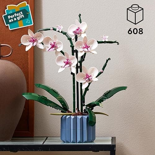 LEGO Botanicals Orchid - Artificial Plant Set for Adults incl. Faux Flowers and a Buildable Vase - Home Office Decor - Gift Idea for Women and Men - 10311 thumbnail 2