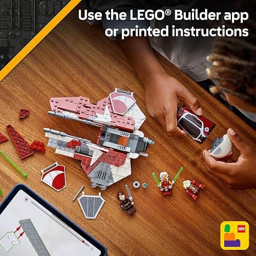 LEGO Star Wars: The Clone Wars Ahsoka's Jedi Interceptor Spaceship Building Toy - Kids Star Wars Toy for Boys and Girls, Ages 8+ - Gift Idea for Birthdays - 75401 thumbnail 6