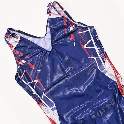 GK Simone Biles Patriotic Performance Gymnastics Leotard for Girls, Juniors, and Women thumbnail 5