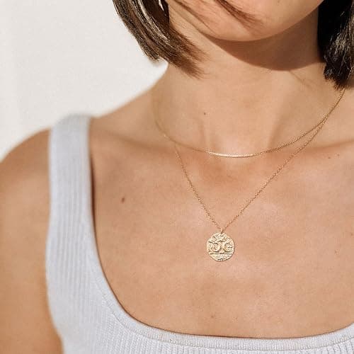 Fettero Gold Necklace for Women 14K Gold Plated Boho Beach Neckalce Charm Starfish Seahorse Conch Ocean Pendant Necklace Adjustable Chain Necklace Beach Jewelry for Women Gift thumbnail 4