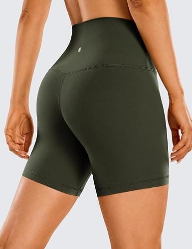 CRZ YOGA Womens ButterLuxe Biker Shorts 6 Inches - High Waisted Workout Running Volleyball Spandex Yoga thumbnail 2