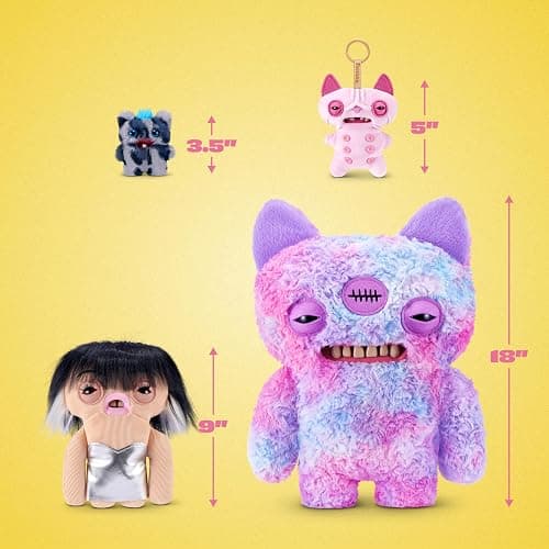 Fuggler Baby Fugg Screech Edition 3.5 Inch Plush Collectible Toy (8 Pack) by ZURU Featuring Funny Ugly Monster Design with Mischievous Details, Perfect for Collectors and Fans of Weird Fun thumbnail 3