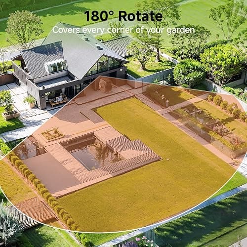 Giraffe Tools Retractable Garden Hose Reel 1/2 Inch x 130 ft, Super Heavy Duty, Any Length Lock, Slow Return System, Wall Mounted and 180 Deg Swivel Bracket thumbnail 3