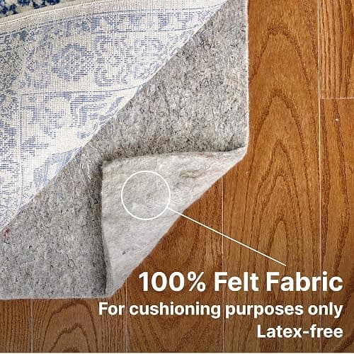 RUGPADUSA - Basics - 5'x7' - 1/4" Thick - 100% Felt - Protective Cushioning Rug Pad - Safe for All Floors and Finishes Including Hardwoods thumbnail 2