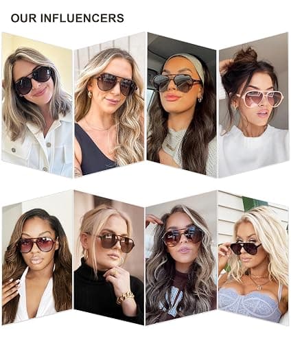 SOJOS Classic Polarized Aviator Sunglasses for Women Men, Retro Trendy Aviators Shades SJ2201 thumbnail 3