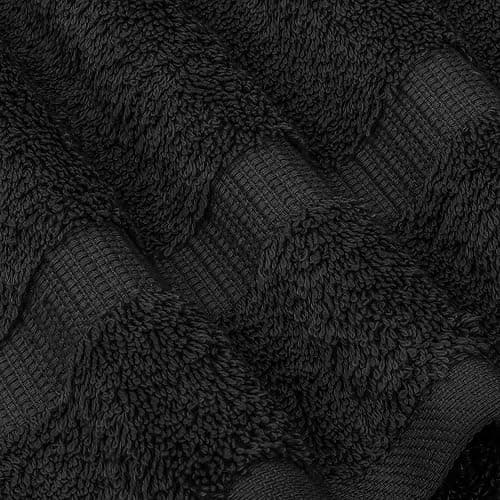 Chakir Turkish Linens | Hotel & Spa Quality 100% Cotton Luxury Turkish Towels | Soft & Absorbent (30x60 Inches Extra Large Bath Towels, Set of 4 -Black) thumbnail 6