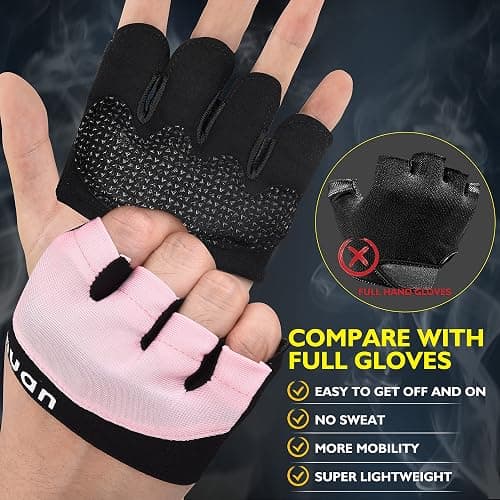 ihuan New Weight Lifting Gym Workout Gloves Men & Women, Great for Weightlifting, Exercise, Training, Fitness thumbnail 5