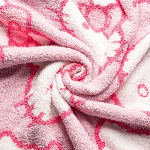 Jay Franco Hello Kitty Feather Knit Fluffy Throw Blanket - Pink Fuzzy Blanket Measures 50 x 60 Inch - Super Soft Lightweight Bedding thumbnail 5