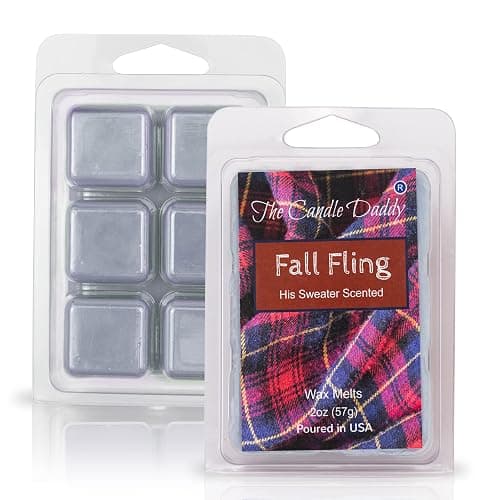 The Candle Daddy Fall Fling - His Sweater Scented Wax Melt - 1 Pack - 2 Ounces - 6 Cubes - Image 1