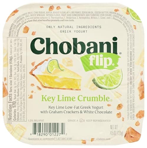 Chobani Flip Low-fat Greek Yogurt, Key Lime Crumble 4.5oz - Image 1