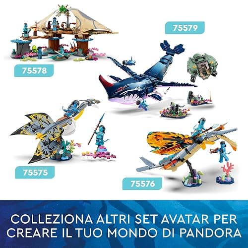 LEGO Avatar Tulkun Payakan e Crabsuit, Sottomarino e Animale Giocattolo di Pandora Simile alla Balena dal Film La Via dell'Acqua, Giochi d'Avventura per Bambini e Bambine da 10 Anni, Idea Regalo 75579 thumbnail 7