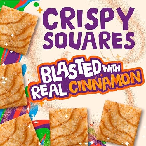 Cinnamon Toast Crunch Breakfast Cereal, Crispy Cinnamon Cereal, Family Size, 18.8 oz thumbnail 3