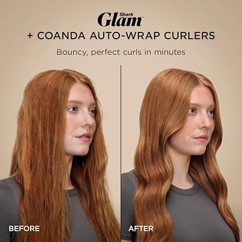 Shark Glam Ceramic & Powerful Air Styling & Drying System, with Silki Straightener & Shark Glossi Air Glosser, for Drying, Curling, Straightening & Glossing, Gold, HD6051S (Straight & Wavy Hair) thumbnail 10