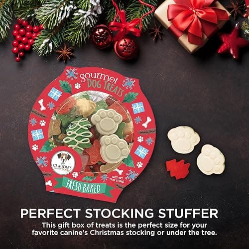 Santa Paws Classic Gourmet Dog Cookies - Vanilla Flavored Christmas Treats for All Breeds and Sizes thumbnail 2