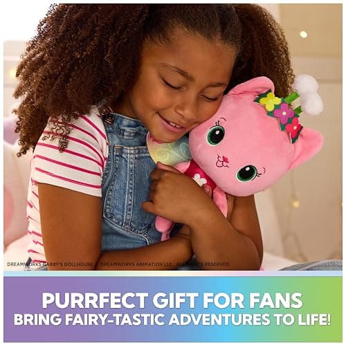 Gabby’s Dollhouse Fairylandia Official Rainbow Light-Up Kitty Fairy Plush, Cat Stuffed Animal, Sensory Toys for Ages 3 & Up thumbnail 7