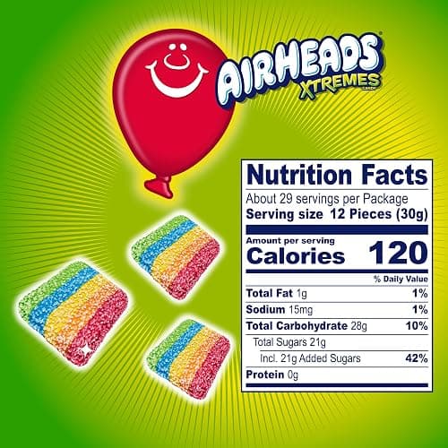 Airheads Xtremes Bites, Rainbow Berry, Party, 30.4 OZ Stand Up Bag thumbnail 9