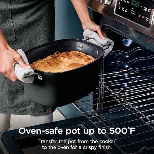 Ninja® 12-in-1 PossibleCooker™ PLUS | 8.5-qt - Sous Vide & Proof Multi-Cooker | Slow Cooker, Dutch Oven & More | Glass Lid & Integrated Spoon | Nonstick | Oven Safe Pot to 500°F | Black | MC1010 thumbnail 4