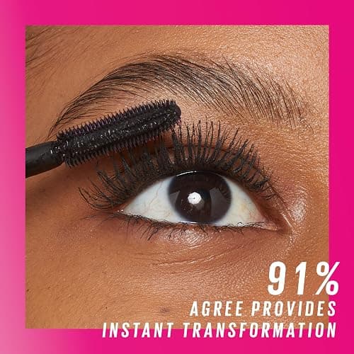 Maybelline Lash Sensational Firework Washable Mascara, Lengthening & Volumizing Mascara for up to 24HR wear, Blackest Black, 1 Count thumbnail 6
