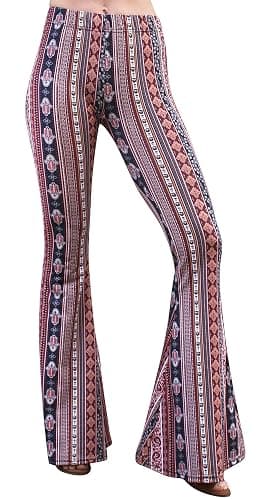 Daisy Del Sol High Waist Comfy Stretch Boho 70s Bell Bottom Fit to Flare Lounge Yoga Pants thumbnail 5