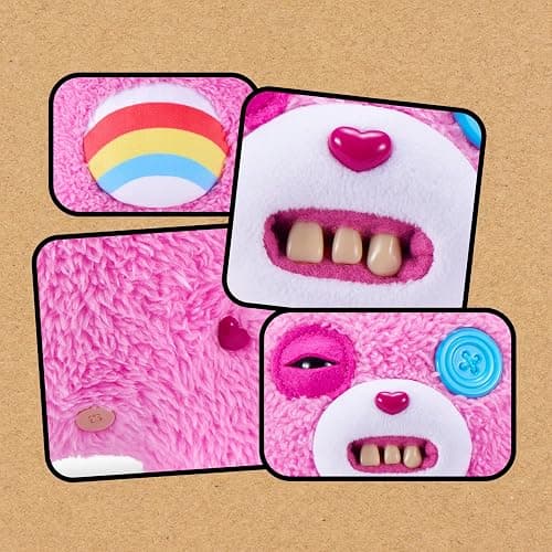 Fuggler Care Bears 9-Inch Plush Toy (Cheer Bear) by ZURU – Funny Ugly Monster Stuffed Animal with Human-Like Teeth, Collectible Plush for Kids, Tweens, Teens, Adults & Crossover Fans thumbnail 7