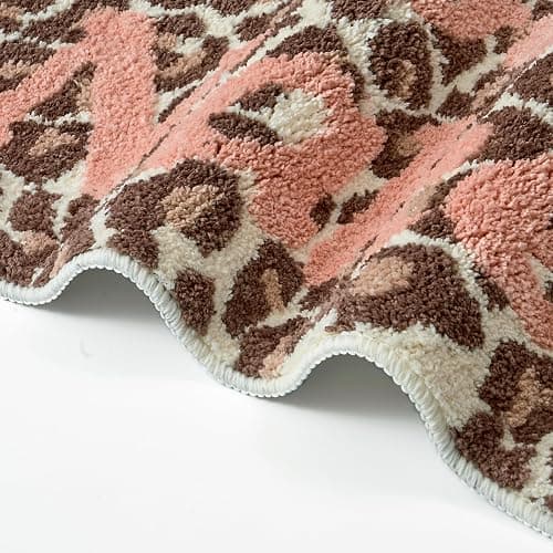 IKATYARN Get Naked Cute Absorbent Bath Mat for Bathroom, Non Slip Soft Leopard Bath Rug, 20” x 31” thumbnail 6