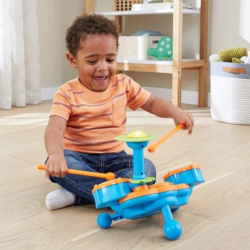 VTech KidiBeats Drum Set (Frustration Free Packaging) - Orange - Frustration Free Packaging thumbnail 2