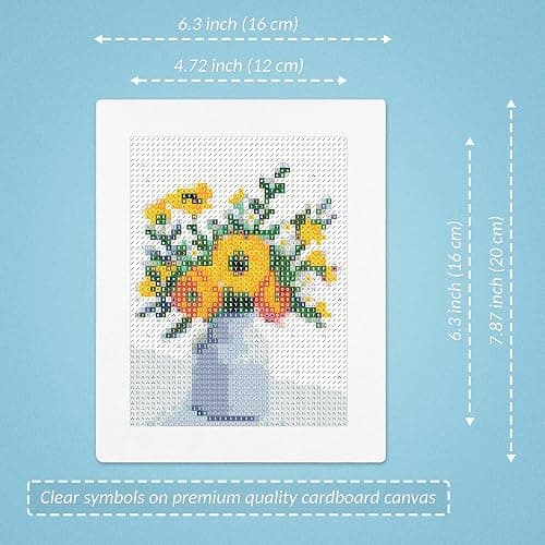 LuwoArte 6 Pack Diamond Painting Kits for Adults – Flower-Themed Diamond Art Kits – Full Drill DIY Paint Gem Art for Adults – Brilliant 5D Diamond Painting Kit – Relaxing Craft for Home Wall Décor thumbnail 3