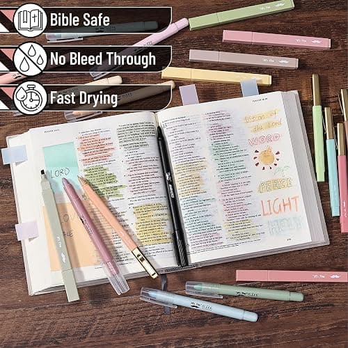 Mr. Pen- Bible Journaling Kit, Bible Study Supplies, No Bleed Bible Highlighters and Pens No Bleed, Christmas Gift thumbnail 4