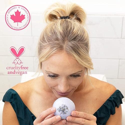 Ahila power of healing 12 XXL Bubbly Organic Bath Bombs Gift Set for Women Men and Kids Designed in Canada Long Lasting Floaters Relaxing Aromatherapy Rich in Pure Essential Oils Healing Properties thumbnail 7