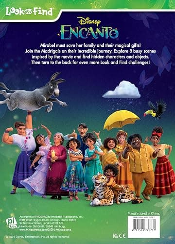 Disney Encanto Mirabel, Bruno, Isabela, and More! - Encanto Look and Find Activity Book - PI Kids thumbnail 2