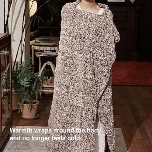 Templewet Heated Blanket Electric Throw 50" x 60" -Heated Throw Blanket with 5 Heating Levels & 3 Hours Auto Off,Machine Washable,ETL & FCC Certification,Over-Heat Protect（Racoon） thumbnail 5