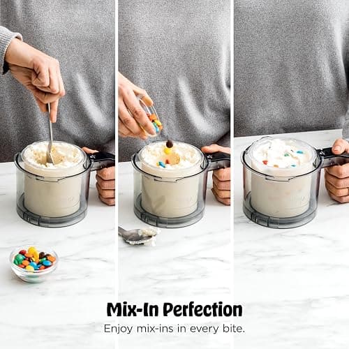 Ninja CREAMi Ice Cream Maker | 7-in-1 - IceCream, Gelato, Sorbet, Milkshakes, Mix-ins, Smoothie Bowls & More | Includes (1) Dishwasher Safe 16 oz. Pint with storage lid | Black | NC299AMZ thumbnail 5