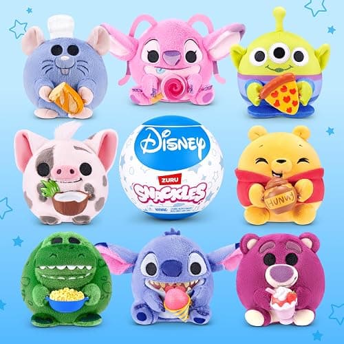 Snackles Disney 5-Inch Plush Toy 2 Pack by ZURU – Ultra-Soft Mini Stuffed Animal with Snack Accessory, Collectible Cuddly Plush for Kids, Tweens, and Disney Fans Ages 3+ thumbnail 3