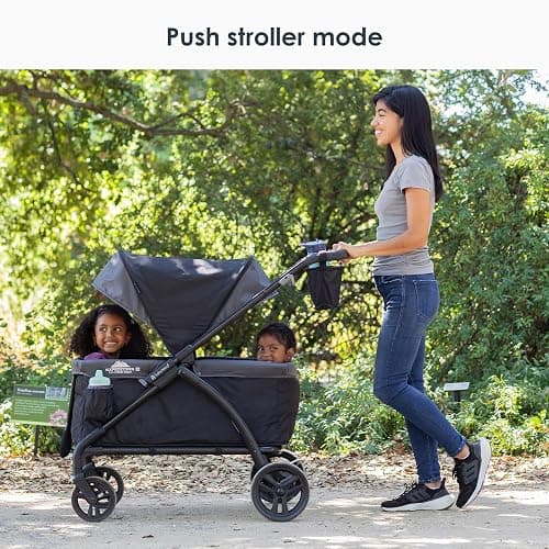 Baby Trend Expedition® LTE 2-in-1 Stroller Wagon, Madrid Black thumbnail 17