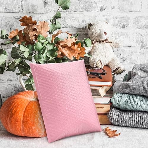 UCGOU Bubble Mailers 8.5x12 Inch Light Pink 25 Pack Poly Padded Envelopes #2 Medium Mailing Opaque Packaging Postal Self Seal Waterproof Boutique Shipping Bags for Clothes Makeup Supplies thumbnail 2