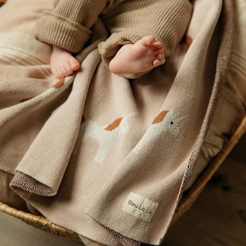 Bleu La La Baby Swaddle Blanket for Girls 100% Cotton Buttery Soft Cozy Receiving Swaddle Crib Stroller Blanket for Shower Gift Registry for Newborns, Infants, Toddlers (Unicorn - Pink) thumbnail 8
