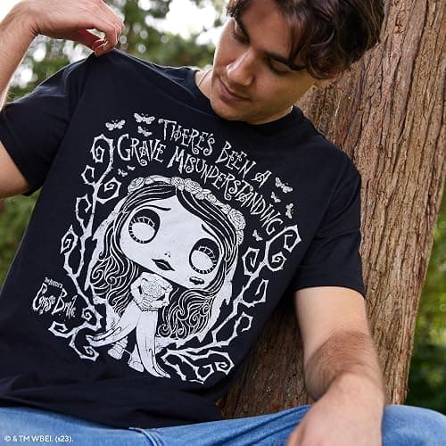 Funko POP! & Tee: Corpse Bride - Emily - Blacklight - Small - (S) - T-Shirt - Clothes with Collectable Vinyl Figure - Gift Idea - Figure and Short Sleeve Top for Adults Unisex Men and Women - Small thumbnail 11
