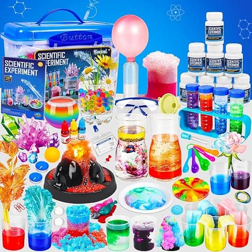 Kuovei Science Kit for Kids,120 Science Lab Experiments,Scientist Costume Role Play STEM Educational Learning Scientific Tools,Birthday Gifts and Toys for 6 7 8 9 10-12 Years Old Boys Girls Kids - Image 1