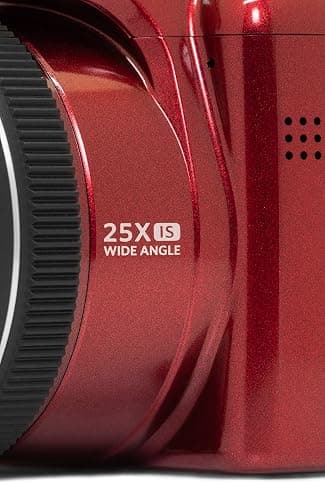 KODAK PIXPRO AZ255-RD 16MP Digital Camera 25X Optical Zoom 24mm Wide Angle Lens Optical Image Stabilization 1080P Full HD Video 3" LCD Vlogging Camera (Red) thumbnail 5