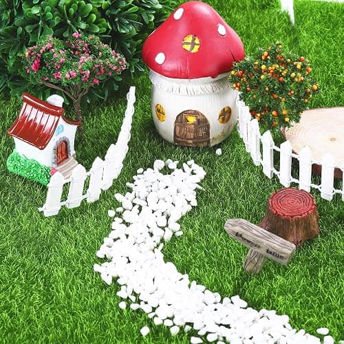 Elcoho 6 Pieces Fake Grass for Crafts Fairy Garden 6 x 6 Inches Artificial Garden Grass for Miniature Ornament Dollhouse DIY Decoration thumbnail 2