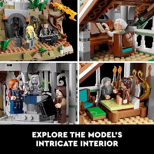 LEGO Icons The Lord of The Rings: Rivendell Building Set for Adults, Ages 18+ - LOTR Bedroom or Home Decor - Gift for Men & Women - 10316 thumbnail 6