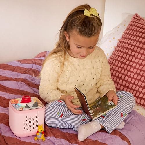 Toniebox 2 Audio Player Bundle for Kids 3+ with Winnie The Pooh, Tigger, Eeyore Figurines and Tonieplay Game & Controller - Cloud Pink thumbnail 2