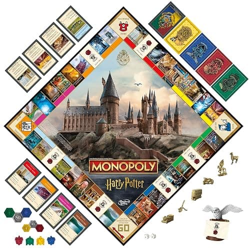 Monopoly Harry Potter Edition Board Game | A Magical Adventure at Hogwarts | Ages 8 and Up | 2 to 6 Players | Family Games | Gifts for Kids and Adults thumbnail 12