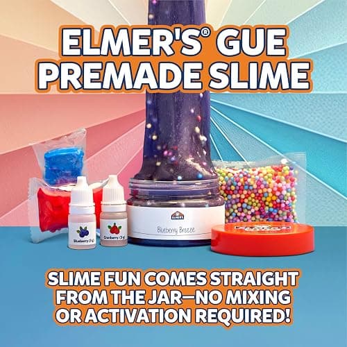 Elmer's Color Wheel Slime Kit, Includes Elmer's Gue Premade Slime, Clay Color Pigments, Scents, Sheet Labels, 24 Piece Kit thumbnail 4