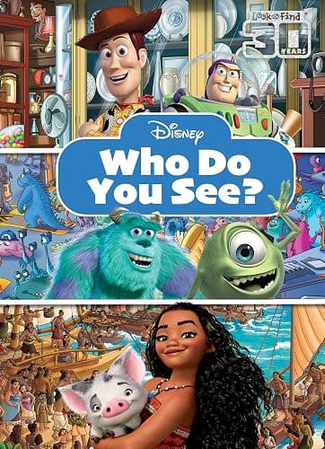 Disney - Toy Story, Moana, Monsters Inc., and More! - Who Do You See? Look and Find Activity Book - PI Kids - Image 1