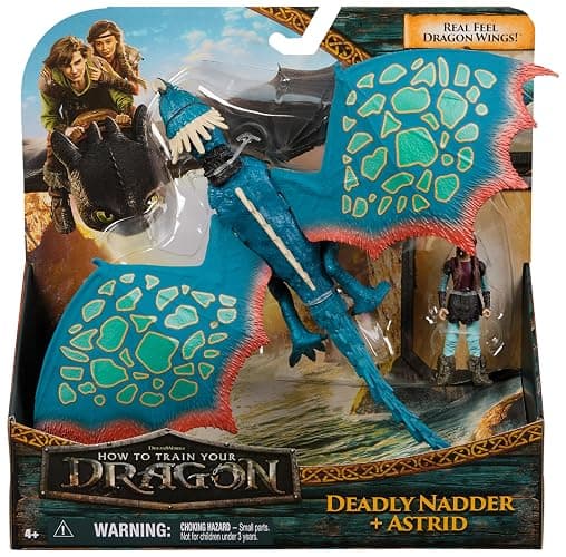 DreamWorks Dragons, How to Train Your Dragon, Deadly Nadder & Astrid, Viking Duo Action Figures, Kids Toys for Boys Ages 4 and up thumbnail 3