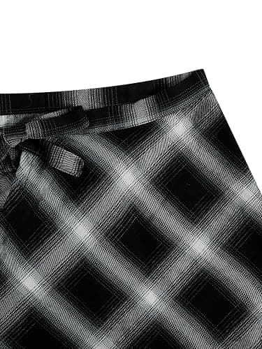 Verdusa Women's Grunge Plaid Tie Up Super Mini Skirt Festival Outfits Asymmetrical Wrap Skirts thumbnail 5
