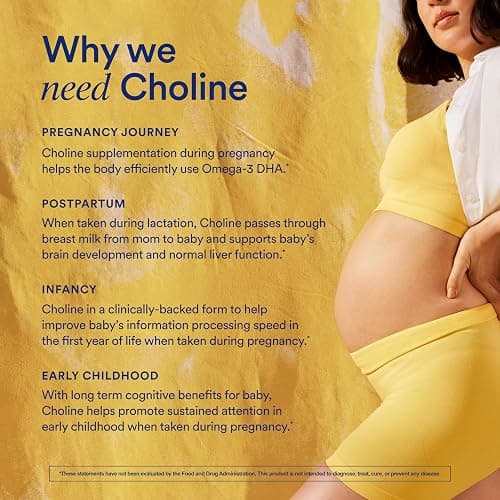 Ritual Natal Choline Supplement - 550mg - to Support Baby’s Cognitive Function When Taken During Pregnancy and Postpartum Choline Content in Breastmilk* - Vegan - Citrus - 60 Capsules - 30 Servings | Support Baby’s Cognitive Function When Taken During Pregnancy and Postpartum Choline Content in Breastmilk* - Vegan - Citrus thumbnail 4
