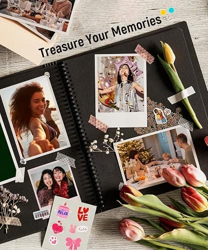Liene Amber M100/M200/M110/M210 4x6'' Photo Printer 40 Sheets Photo Paper & 1 Cartridge Refill Only for DHP512/DHP513/DHP514/DHP515 thumbnail 7