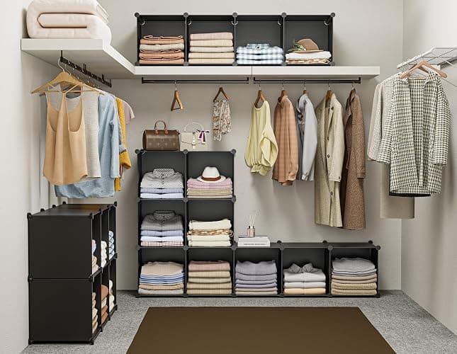 HOMIDEC 6-Cube Storage Organizer, Closet Organizer Storage Cabinet Shelf Bookcase Bookshelf,Storage Cubes Organizers Cabinet for Kids,Closet, Bedroom,Bathroom thumbnail 5